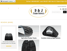 Tablet Screenshot of dandjfarmsupply.com